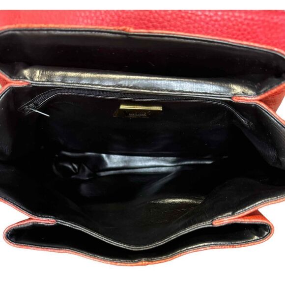 Sharif Vintage Burnt Orange Reptile Shoulder Crossbody Bag Women’s - Picture 7 of 8